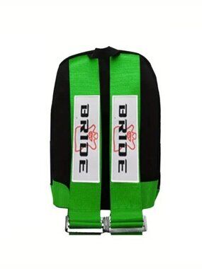 Brand New JDM Bride Racing Green Harness Adjustable Shoulder Strap Backpack